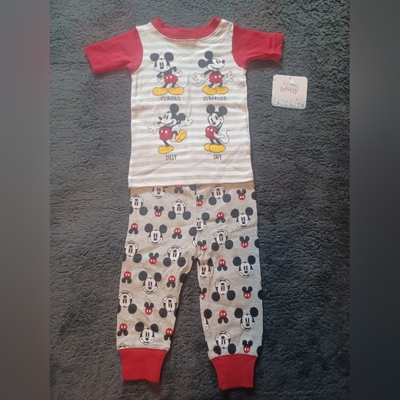 DISNEY BABY MICKEY MOUSE PJ SET - Picture 3 of 6